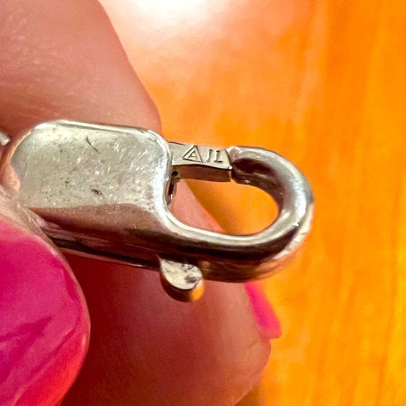 ALUMA IL Marbled Mosaic Teal Green Graduated Bead Necklace Hand Knotted EUC - Picture 7 of 7